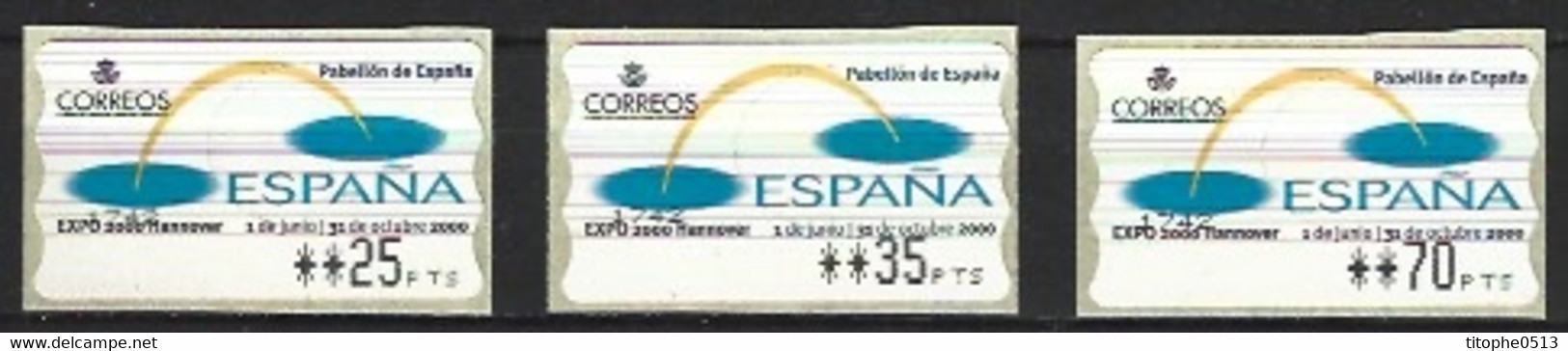 ESPAGNE. Timbres De Distributeurs N°36 De 2000. Expo'2000. - 2000 – Hannover (Deutschland)