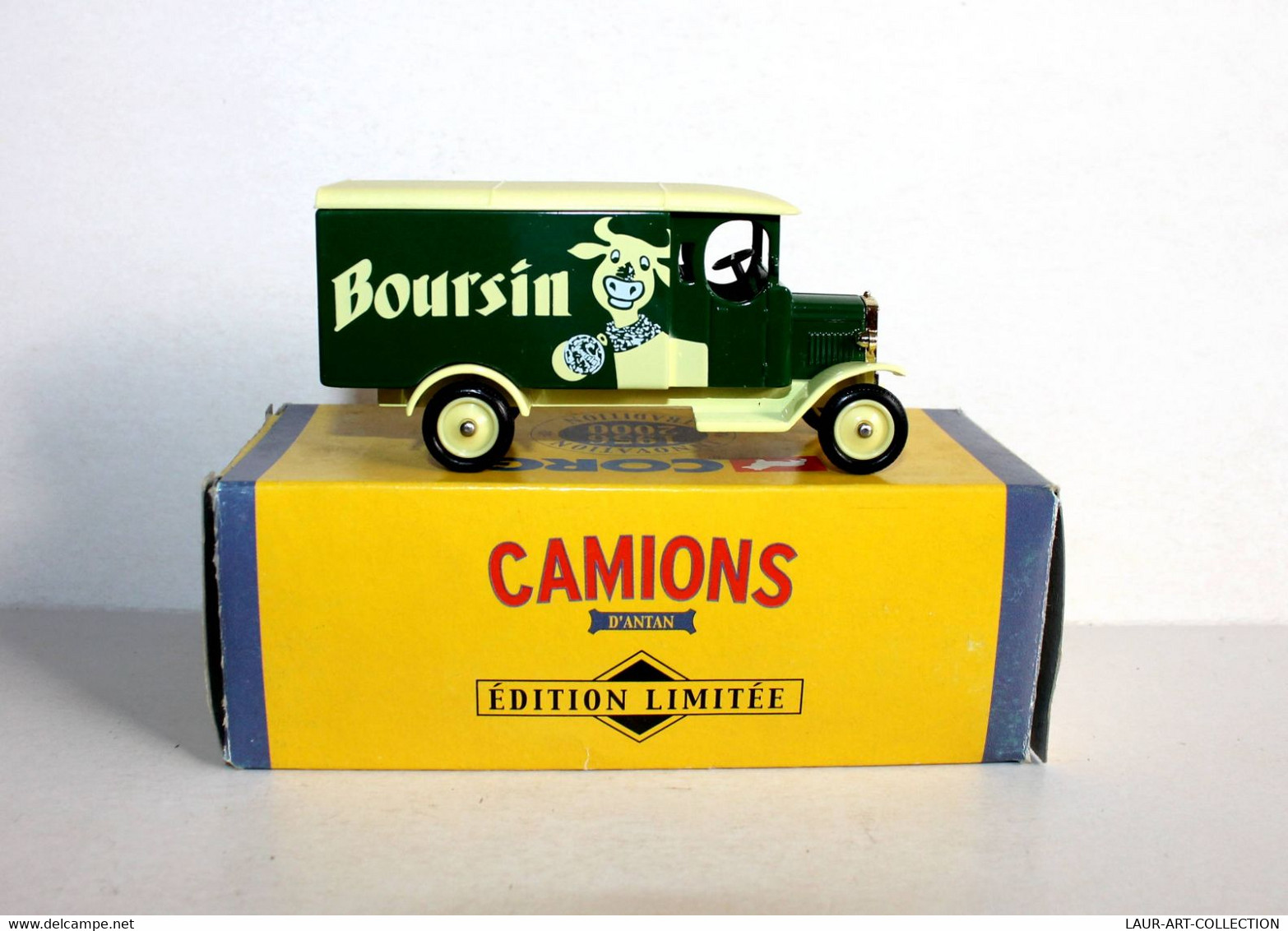CORGI - CAMIONNETTE LIVRAISON MORRIS VAN, PUB BOURSIN - CAMION D'ANTAN 1956-2000 - AUTOMOBILE MINIATURE (2811.36) - Corgi Toys