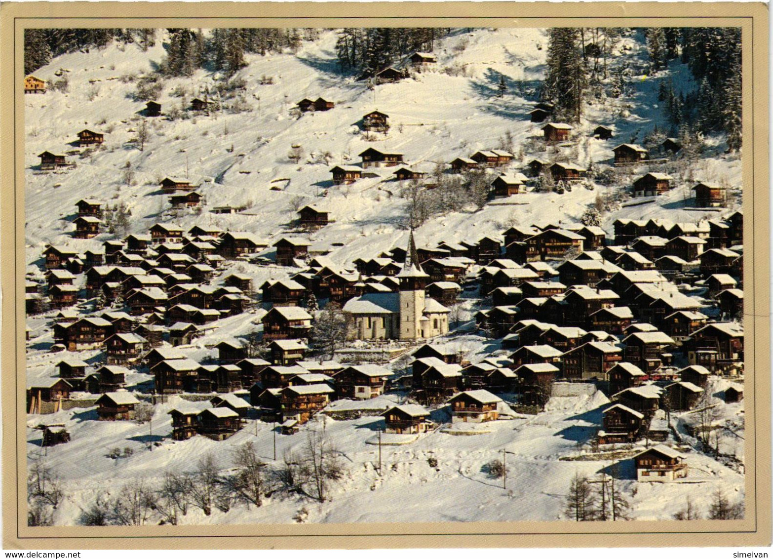 Ayer Valais Winter View Snow Switzerland Schweiz Suisse  K002 - Ayer