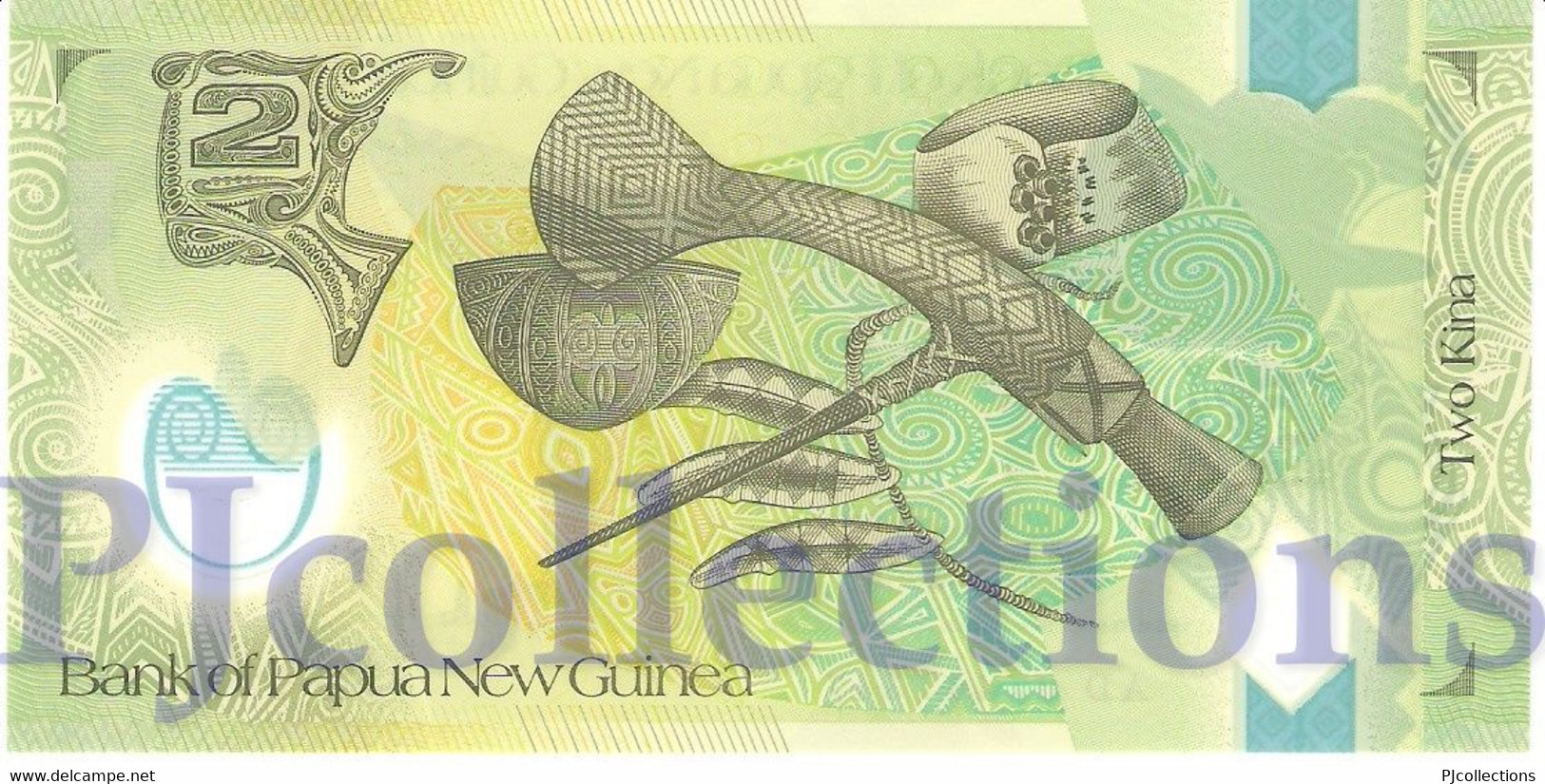 PAPUA NEW GUINEA 2 KINA 2007 PICK 28a POLYMER UNC PREFIX "AA" - Papoea-Nieuw-Guinea