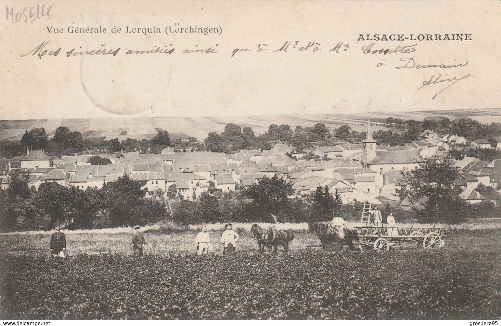 LORQUIN VUE GENERALE BEL ATELLAGE 1905 - Lorquin