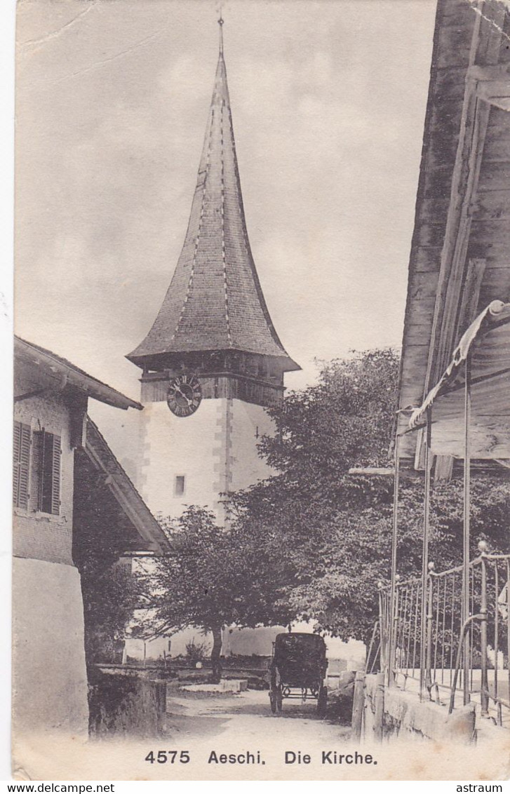 Cpa - Suisse - Aeschi , Die Kirche N°4575 - Aeschi Bei Spiez