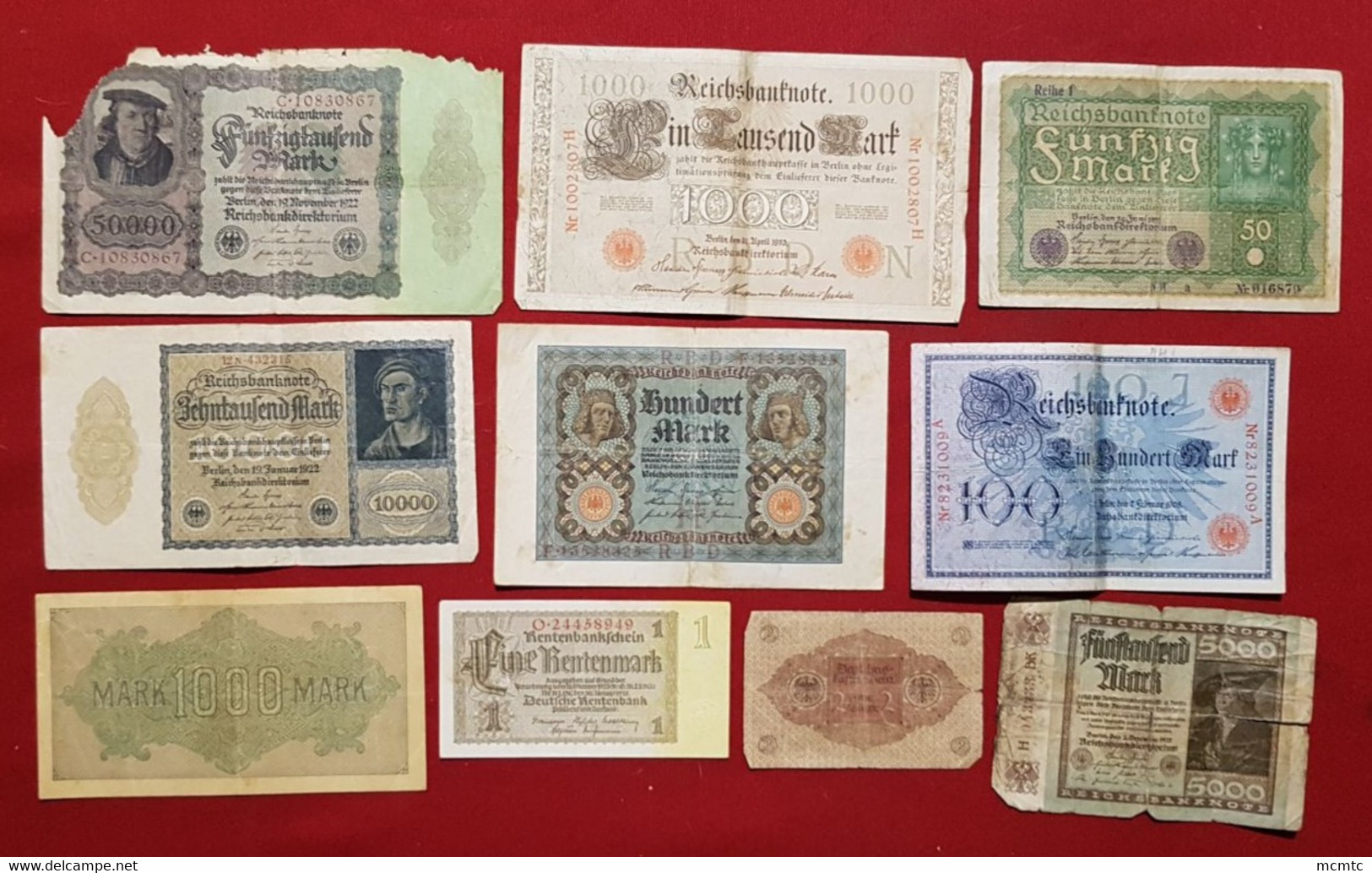 10 Billets   Allemand - Allemagne   - Billet - Sonstige & Ohne Zuordnung