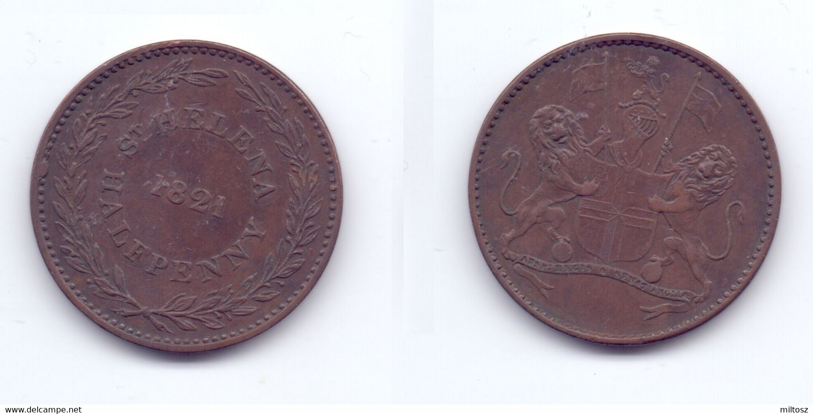 Saint Helena 1/2 Penny 1821 - St. Helena