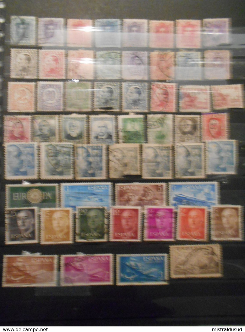 Espagne Collection , 50 Timbres Obliteres - Collections