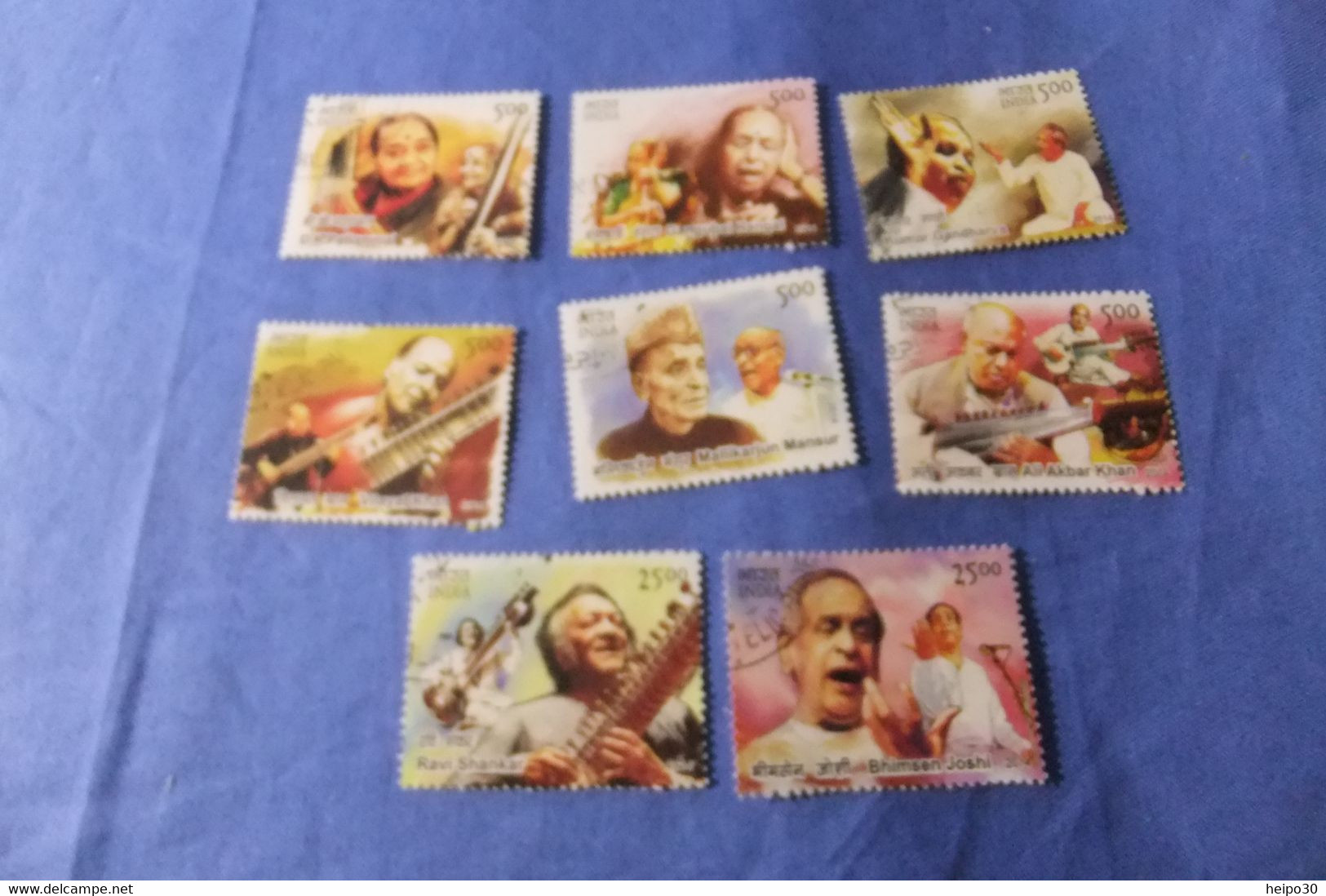 India 2014 Michel 2840 - 2847 Musiker - Used Stamps