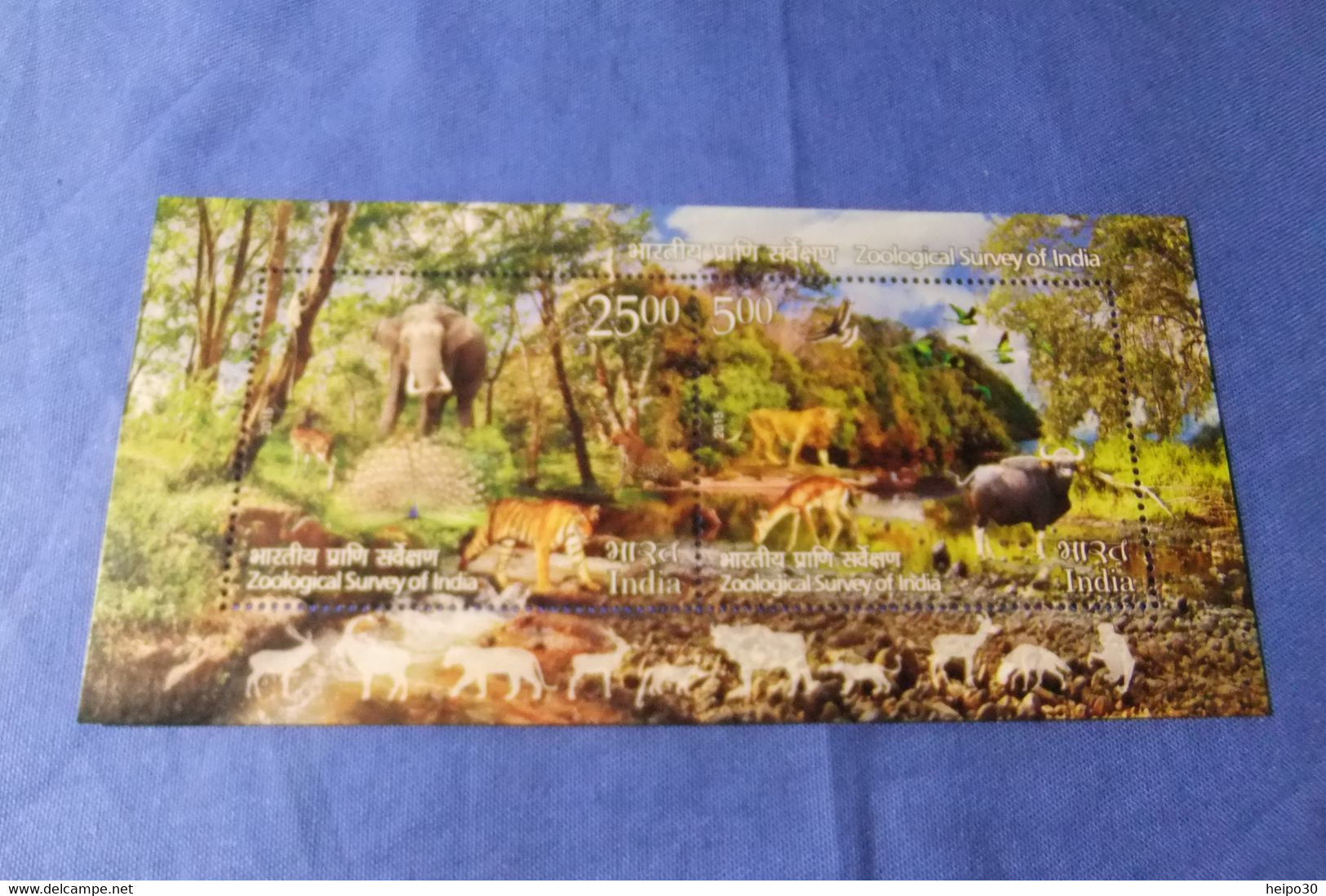 India 2015 Michel Block 135 Zoologische Landesaufnahme MNH - Blocks & Kleinbögen