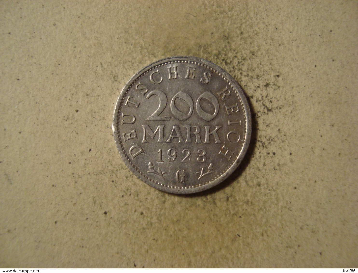 MONNAIE ALLEMAGNE 200 MARK 1923 G - 200 & 500 Mark