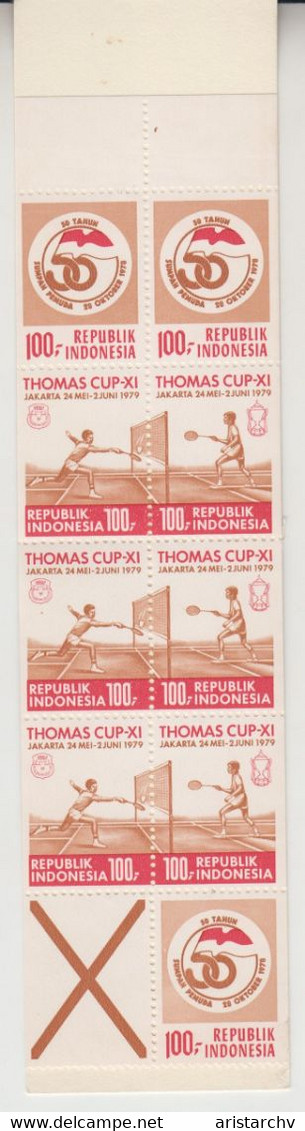 INDONESIA 1979 BADMINTON BOOKLET - Bádminton