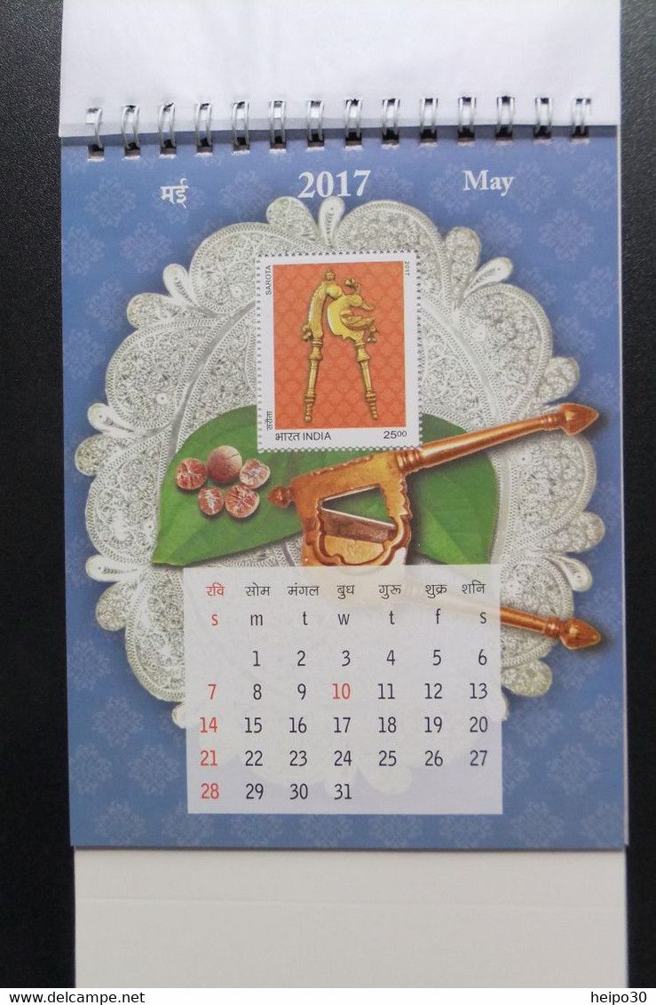 India 2017 Michel 3071 - 3082 kpl Kalender Markenheftchen MNH