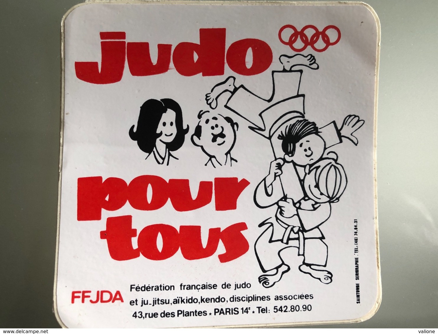 1 Autocollant Judo FFJDA - Martial Arts