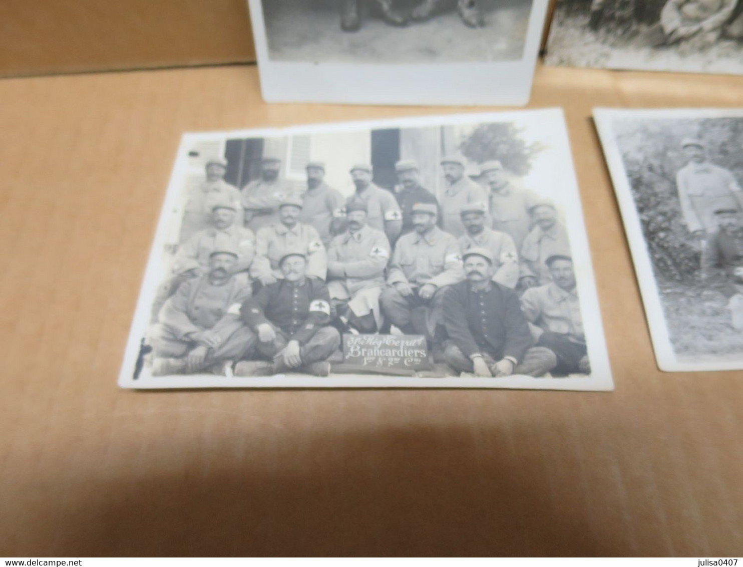 Alençon (61) GUERRE 1914-18  Ensemble De 3 Photos Et Une Carte Photo 31ème Régiment Territorial Croix Rouge - Alencon