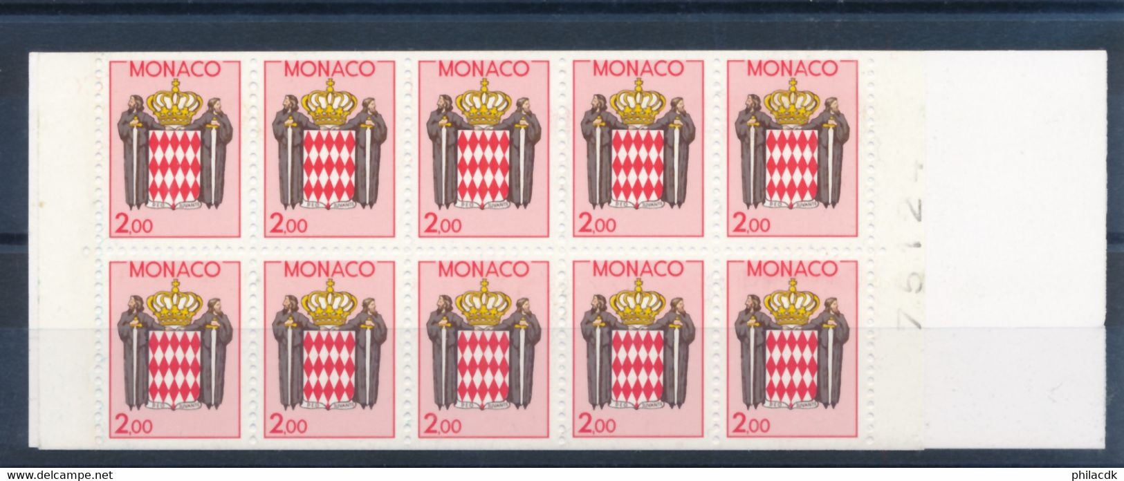 MONACO - CARNET N° 2 NEUF** SANS CHARNIERE - 1988 - COTE : 11€50 - Carnets