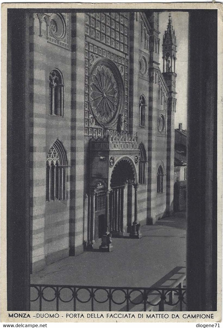 Monza Duomo Porta Della Facciata Di Matteo Da Campione 1951 - Monza