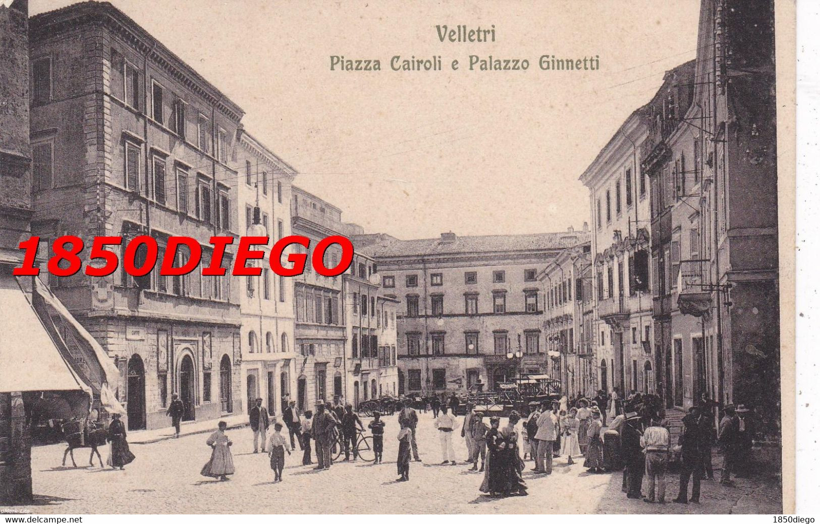 VELLETRI - PIAZZA CAIROLI E PALAZZO GINNETTI F/PICCOLO VIAGGIATA  BELLA ANIMAZIONE - Velletri