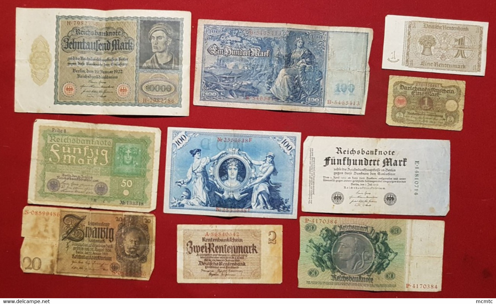 10  Billets   Allemand - Allemagne    - Billet - Otros & Sin Clasificación