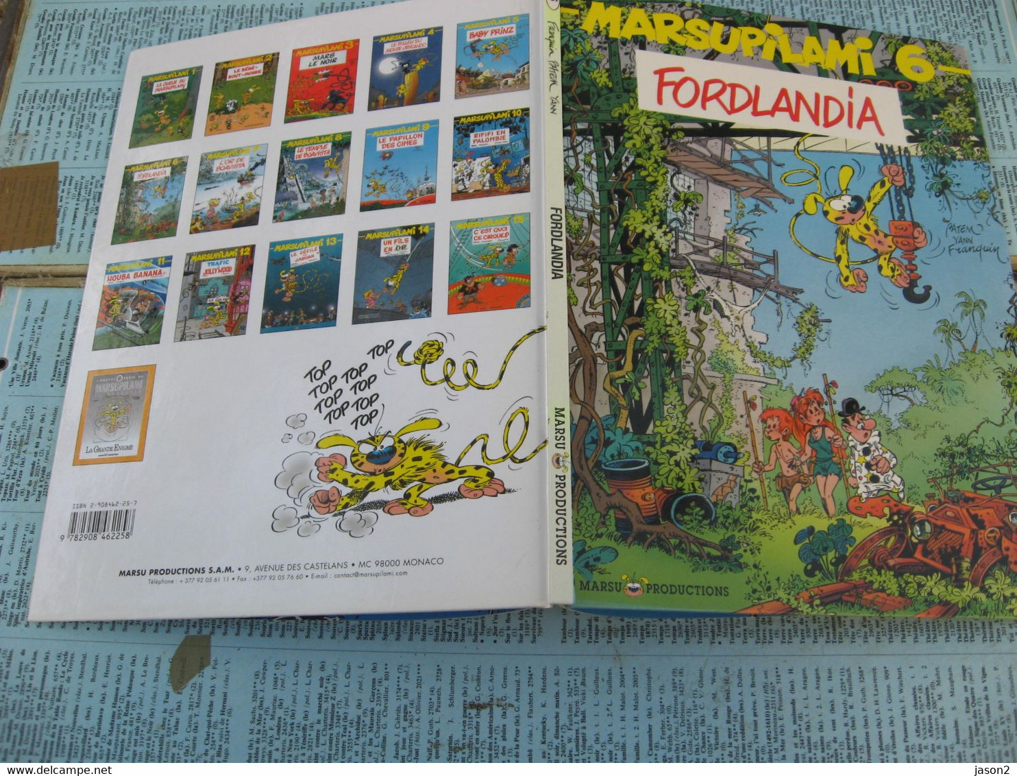 Bd Marsupilami Tome 6 L'orchidee FORLANDIA 2001 - Marsupilami