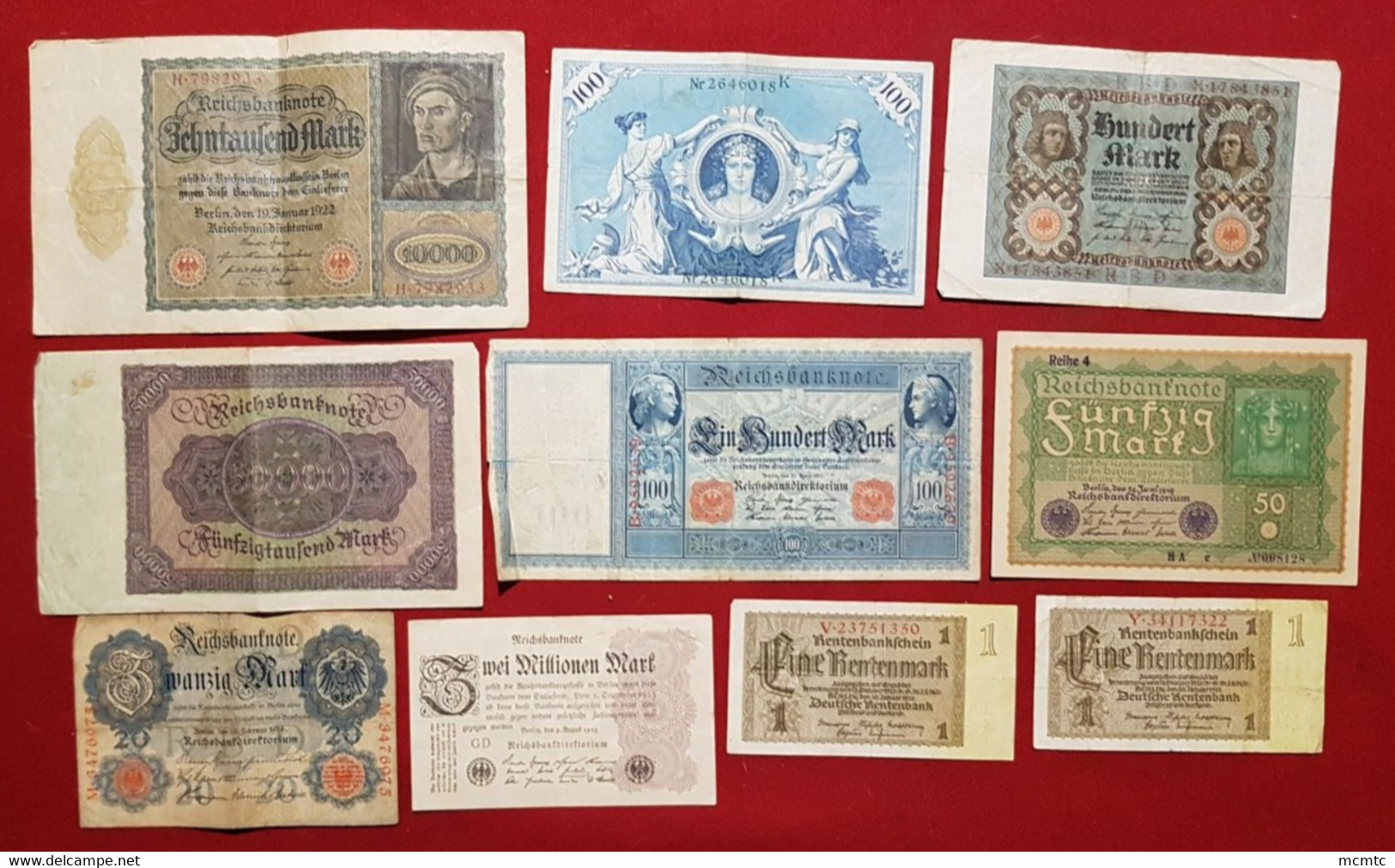 10  Billets   Allemand - Allemagne    - Billet - Sonstige & Ohne Zuordnung