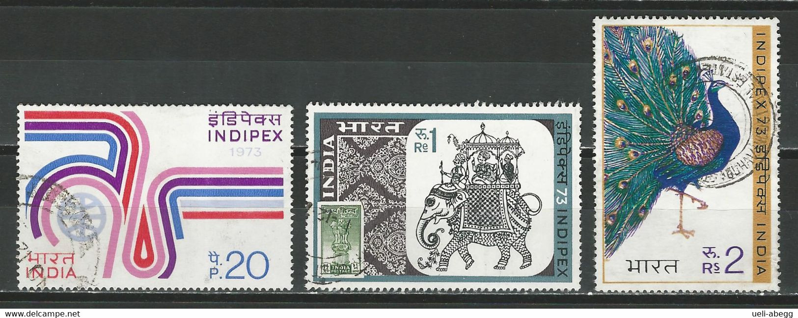 India Mi 580-82, SG 701-03 O Used - Gebraucht