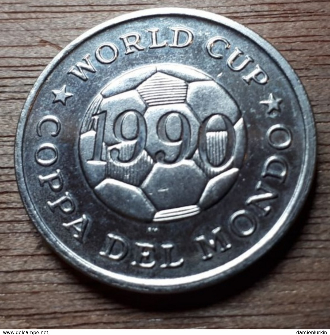 ANGLETERRE WORLD CUP 1990 ITALY COPPA DEL MONDO JETON-MEDAILLE NEDERLAND - Profesionales/De Sociedad