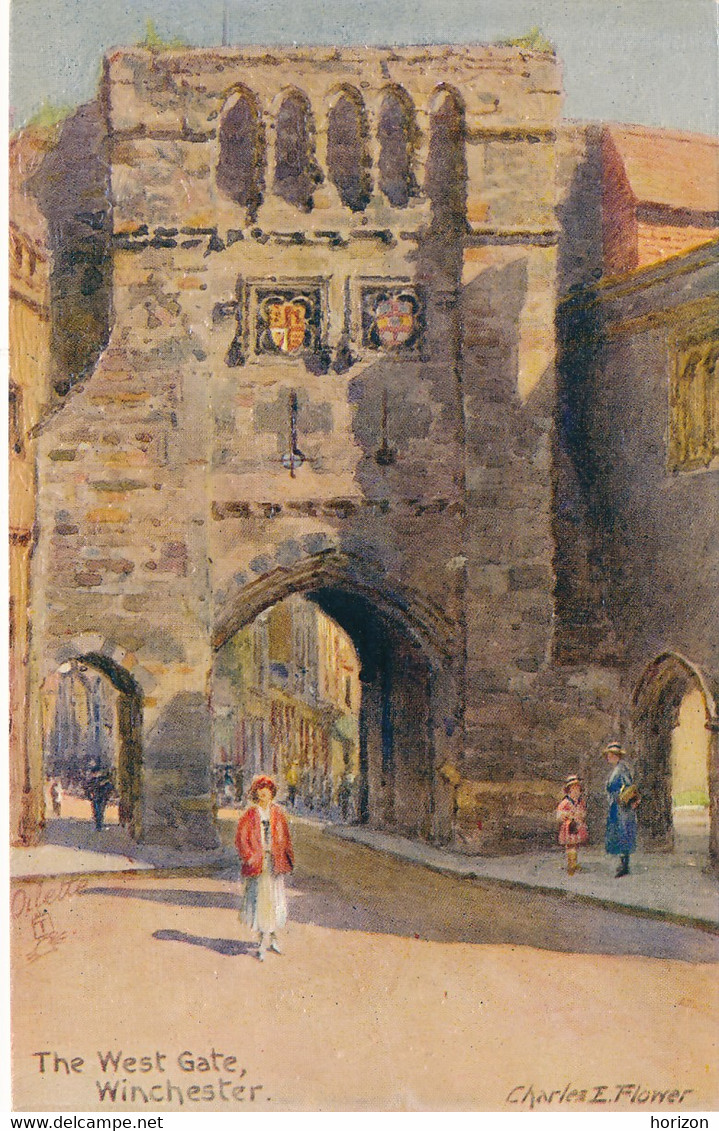 XUK.293  WINCHESTER - The West Gate - Tuck Postcard - Winchester