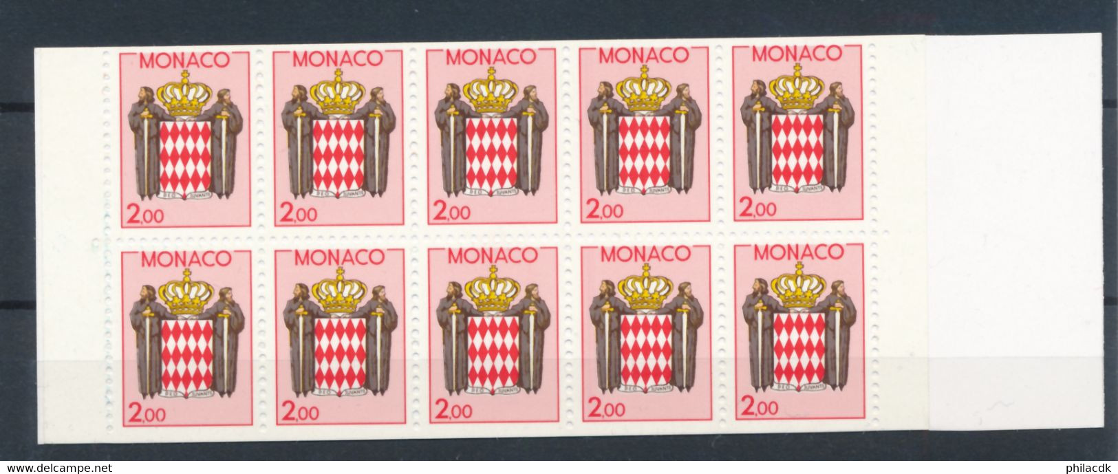 MONACO - CARNET N° 2 NEUF** LUXE SANS CHARNIERE - COTE : 11€50 - Carnets