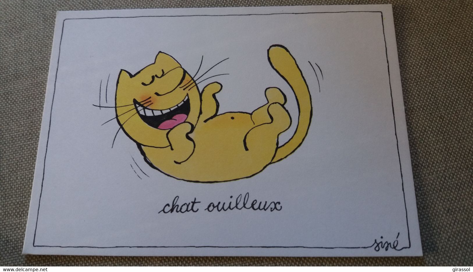 CPM ILLUSTRATEUR SINE SERIE HUMOUR JEU DE MOTS  CHAT OUILLEUX   ED NOUVELLES IMAGES - Cats