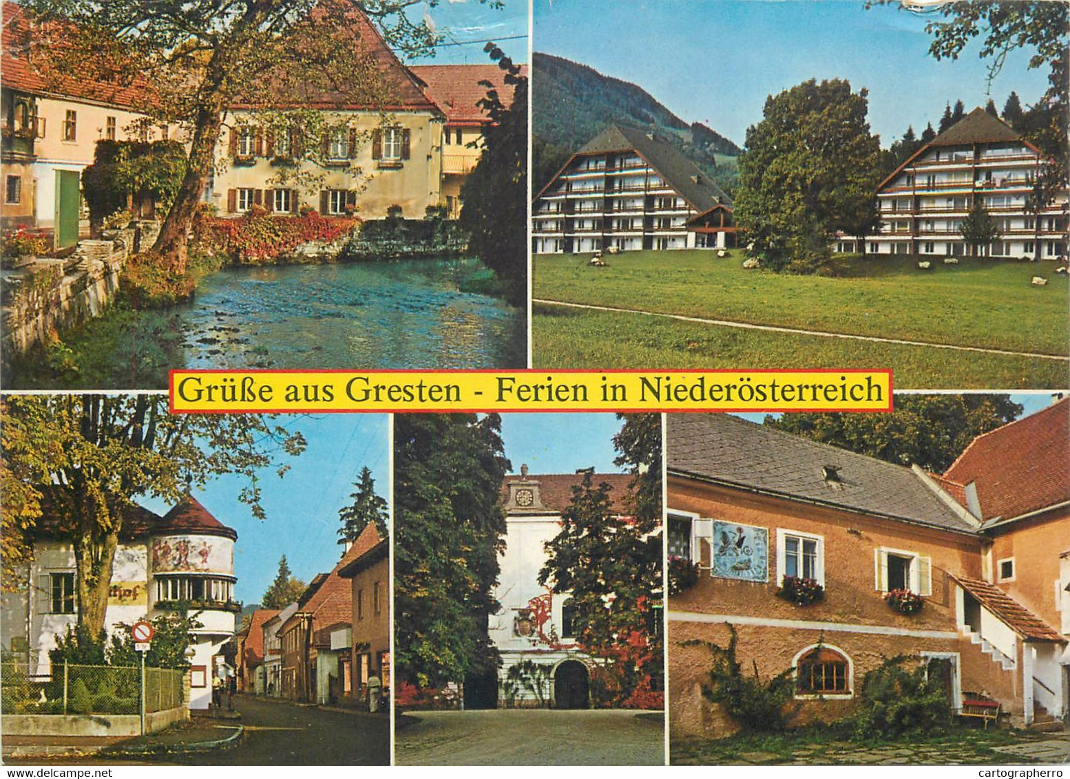 Postcard Austria Gresten Multi View - Scheibbs
