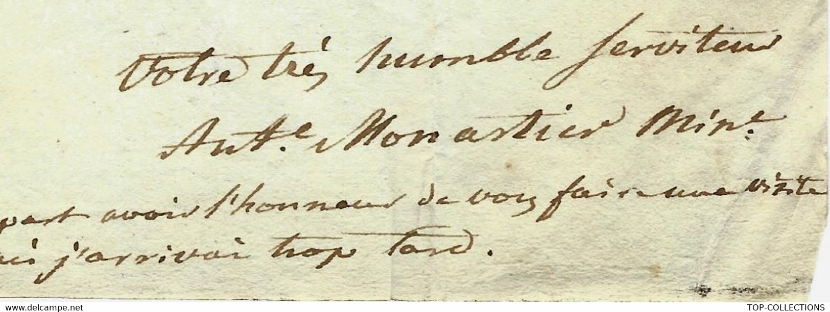 1813 PROTESTANTISME LETTRE ENSEIGNEMENT MINISTRE EGLISE PROTESTANTE à Genève Pour  Enfant Père  Négociant à Rouen B.E. - Historische Documenten