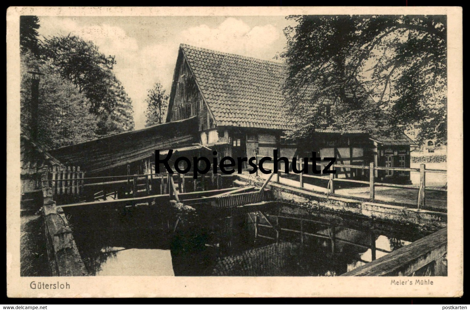 ALTE POSTKARTE GÜTERSLOH MEIER'S MÜHLE Wassermühle Mill Moulin Ansichtskarte AK Postcard Cpa - Guetersloh