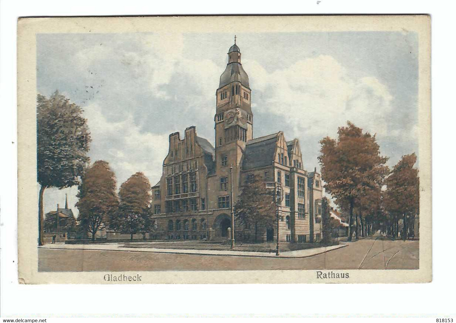 Gladbeck  Rathaus 1923  BELGIE LEGERPOSTERIJ - Gladbeck