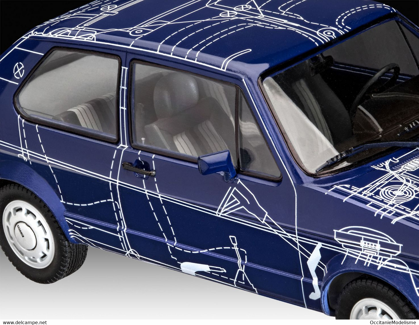 Revell - VW VOLKSWAGEN GOLF GTI Maquette Voiture Kit Plastique Réf. 07673 Neuf 1/24 - Automobili