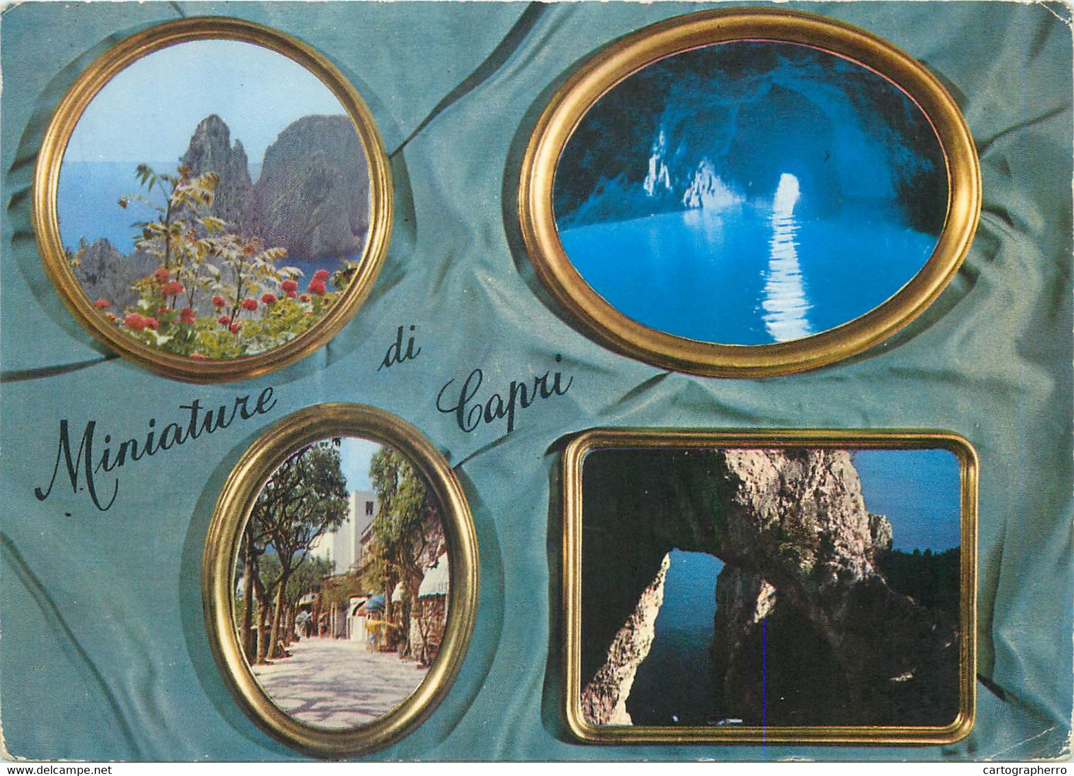 Postcard Italy Capri Miniature Souvenir 1969 - Carpi