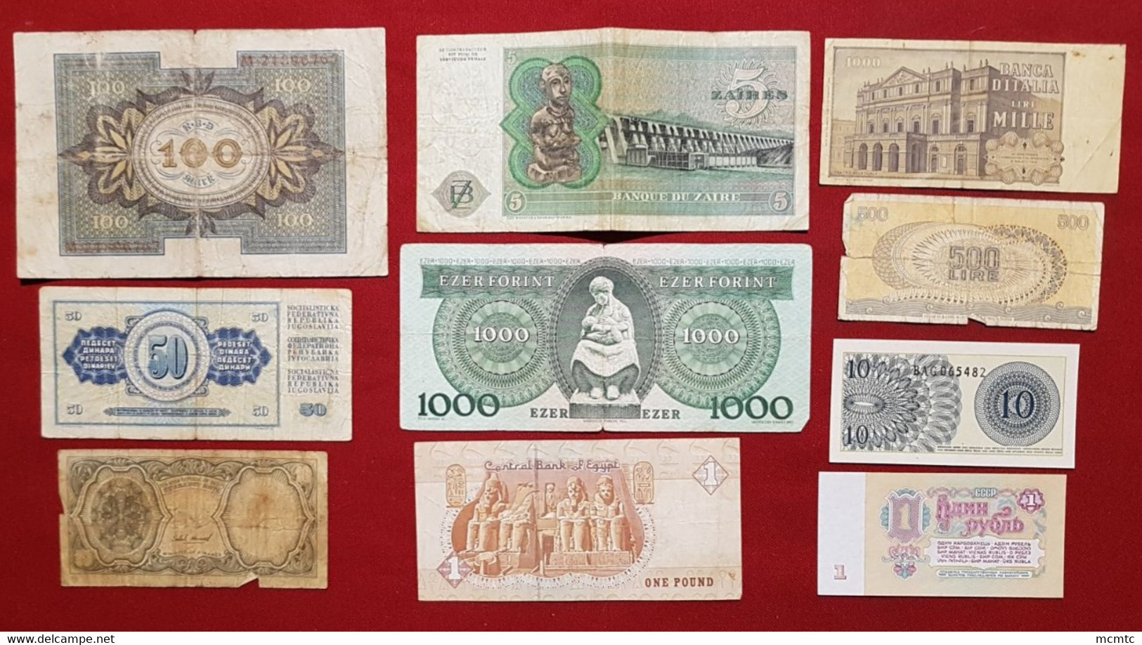 10  Billets  Divers Etranger     - Billet - Other & Unclassified