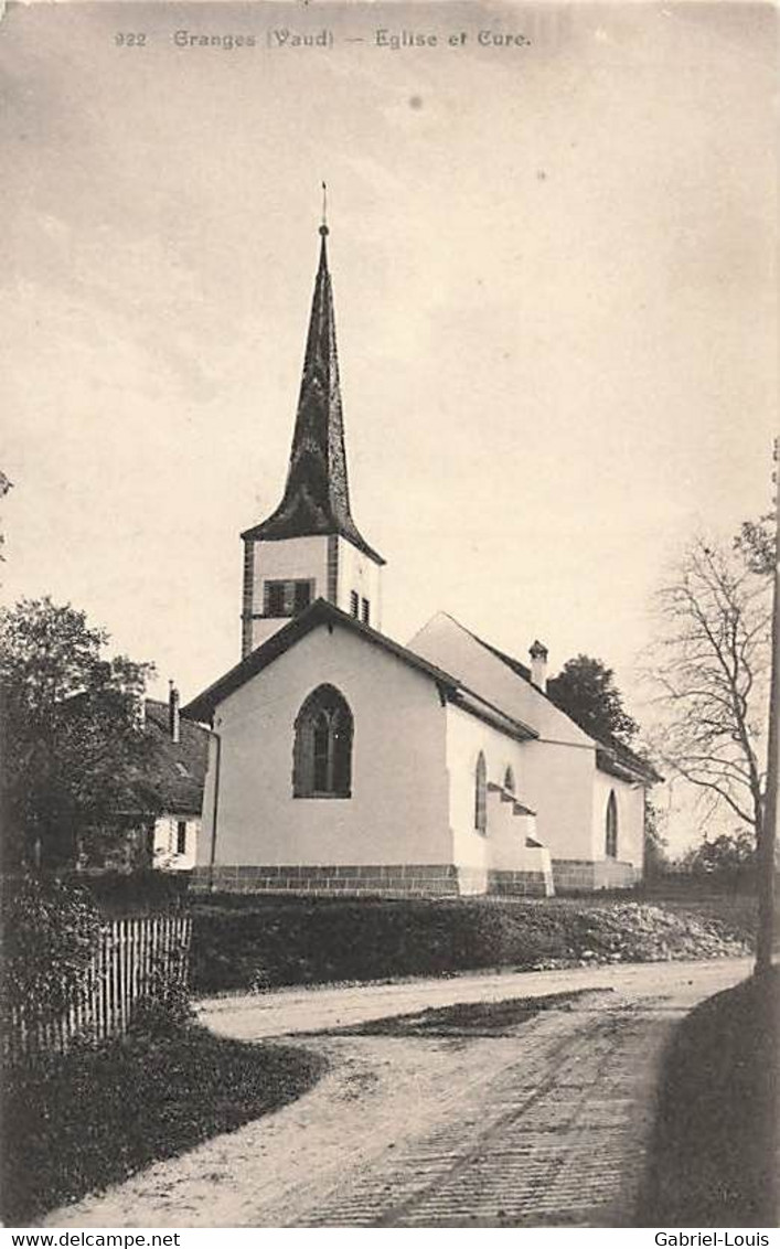 Granges Vaud Eglise Et Cure Granges-Marnand - Marnand