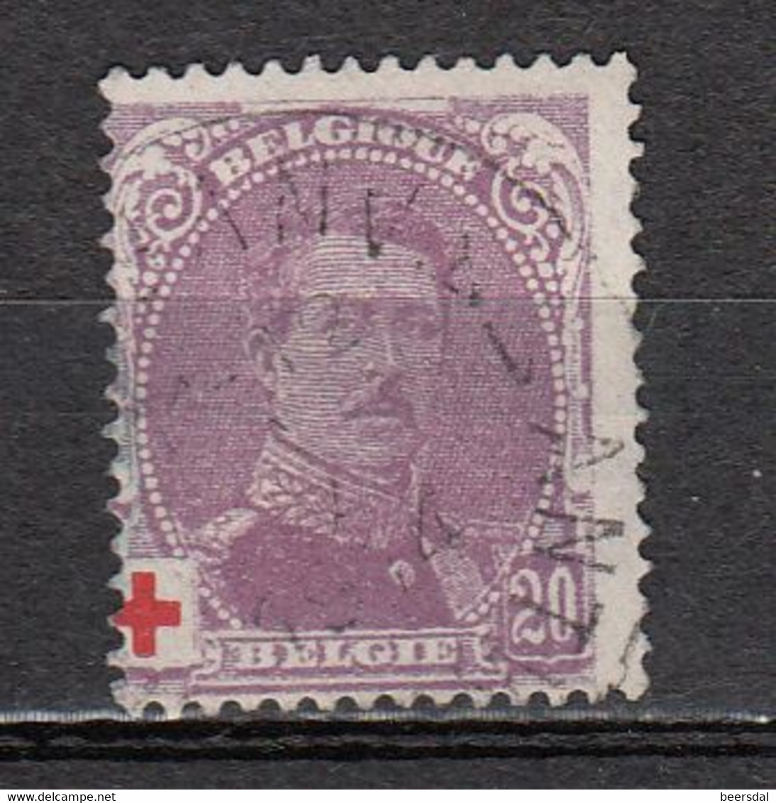 B3	9	Belgie Mi. 109 ʘ - 1918 Rotes Kreuz