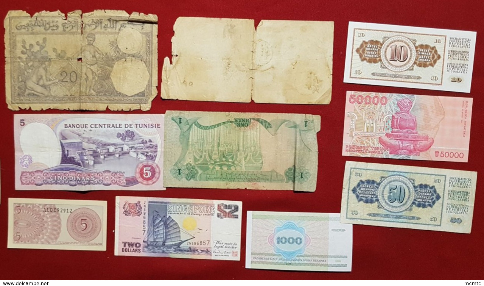 10  Billets  Divers Etranger     - Billet - Other & Unclassified