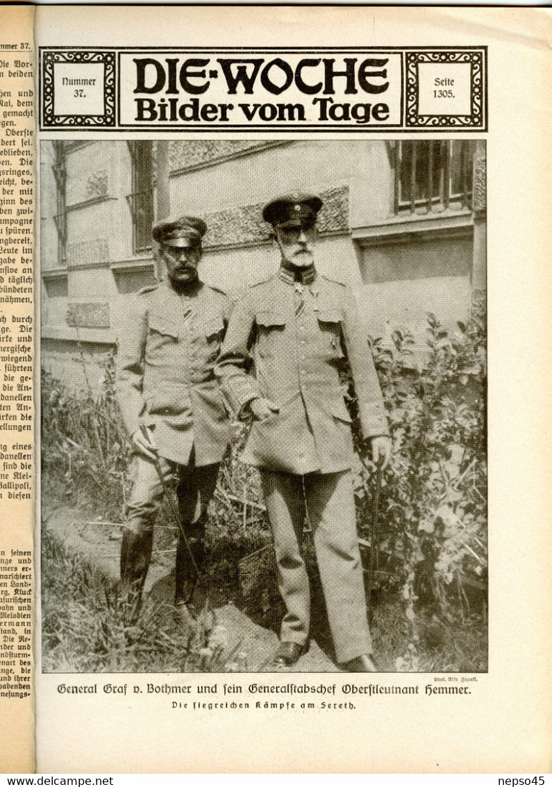 Kriegs Jahr 1915.Brest-Litowsk.Riga.Kowno.Wilna.Wlodawa.Dünaburg.Karte Zu Den Kämpfen In Ostgalizien - Tedesco