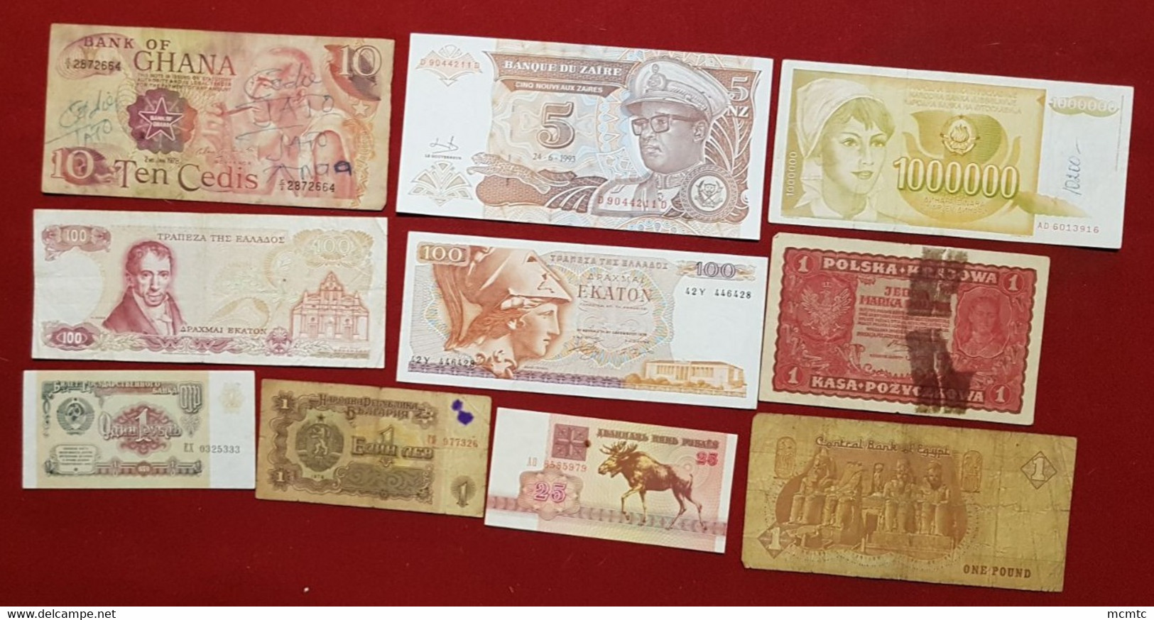 10  Billets  Divers Etranger     - Billet - Other & Unclassified