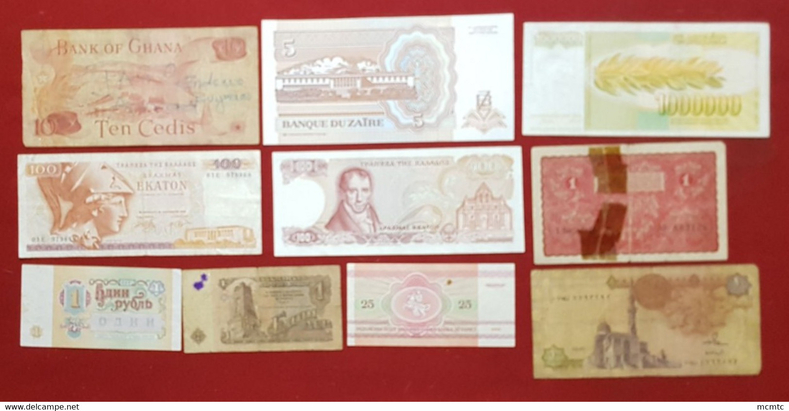 10  Billets  Divers Etranger     - Billet - Other & Unclassified