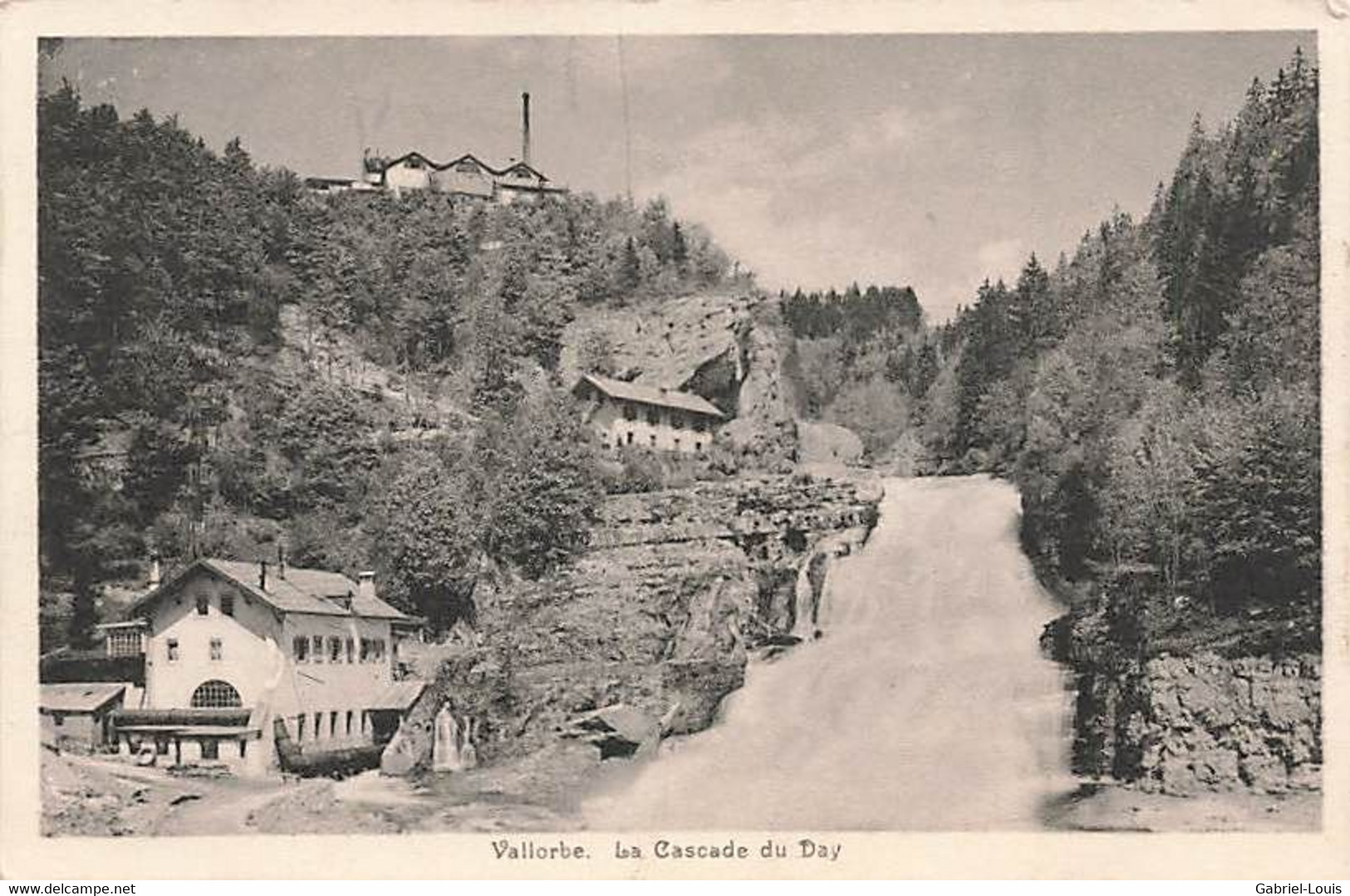 Vallorbe La Cascade Du Day 1920 - Orbe