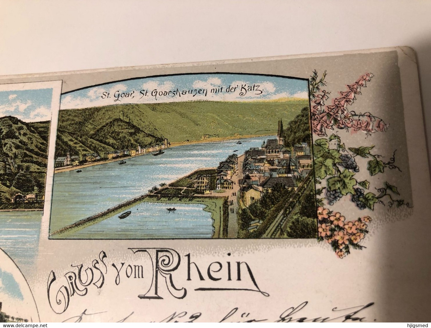 Germany Deutschland 1896 ! LITHO Rhein Ruine Festung Rheinfels Loreley St Goar Philipp Frey 15413 Post Card POSTCARD - Rhein-Hunsrueck-Kreis