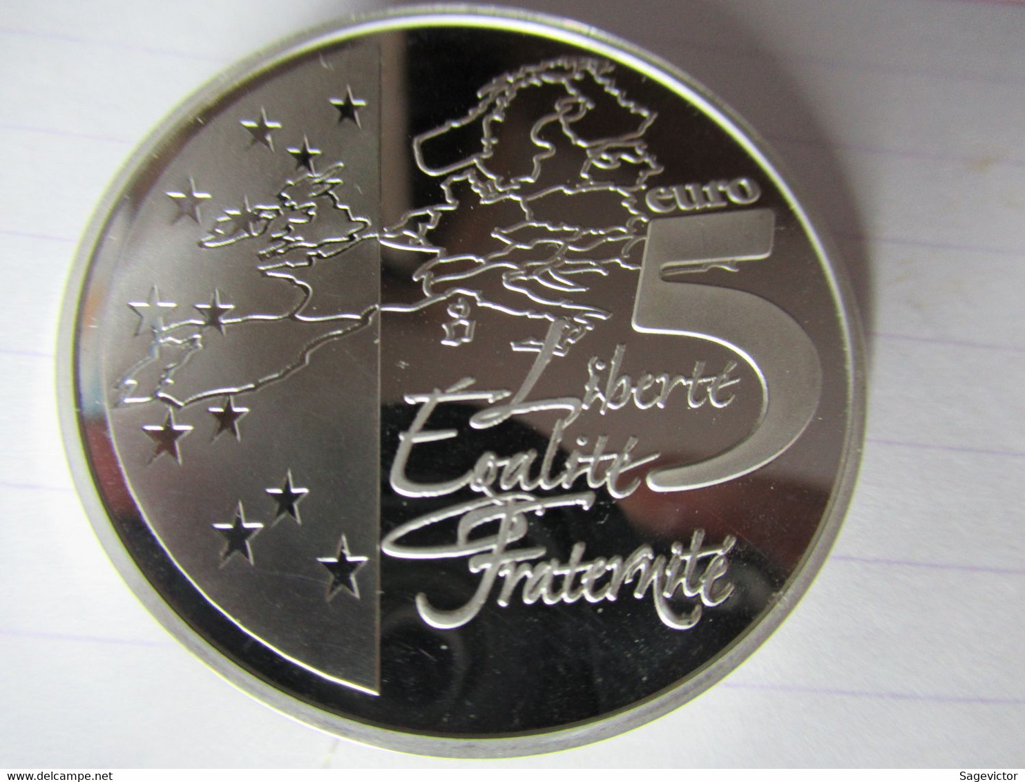 5 Euro Argent Et Or - Errors & Oddities