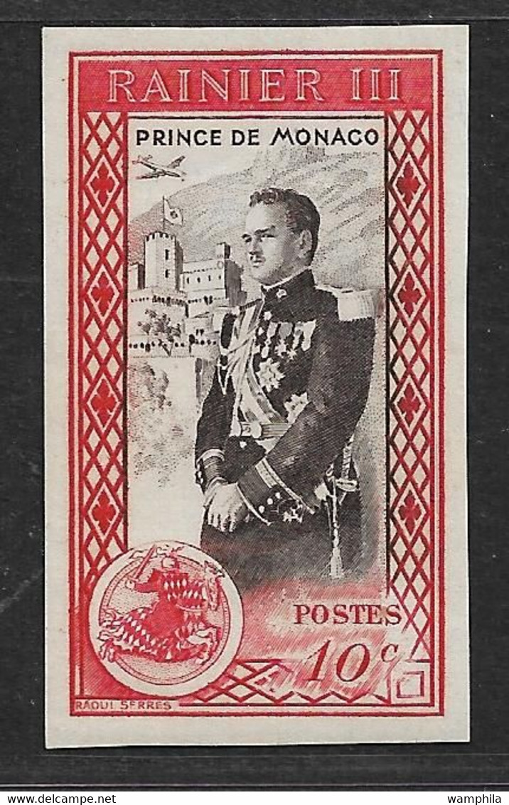 Monaco 338/343** Non Dentelé . Avènement Du Prince Rainier III. Cote 60€. - Variétés