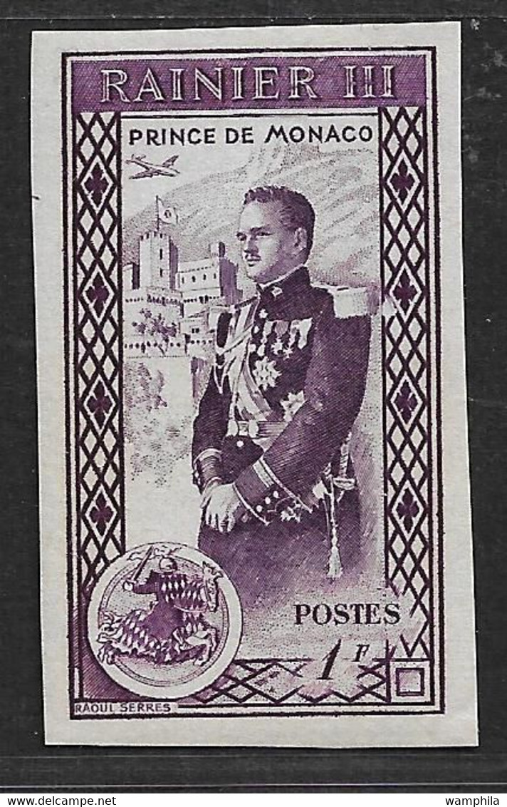 Monaco 338/343** Non Dentelé . Avènement Du Prince Rainier III. Cote 60€. - Variétés