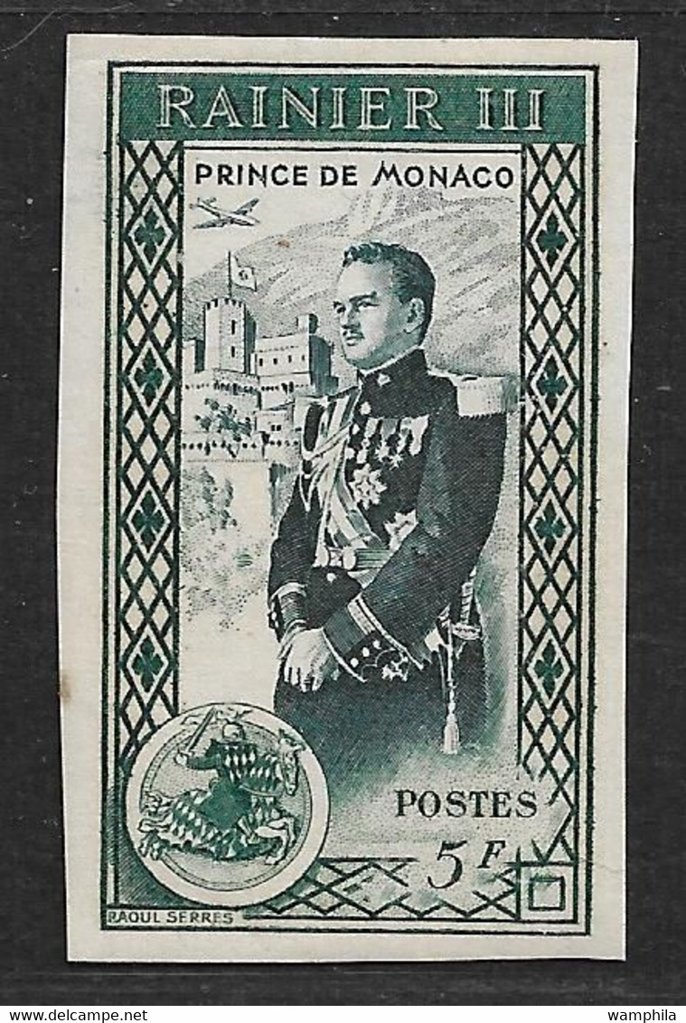 Monaco 338/343** Non Dentelé . Avènement Du Prince Rainier III. Cote 60€. - Variétés