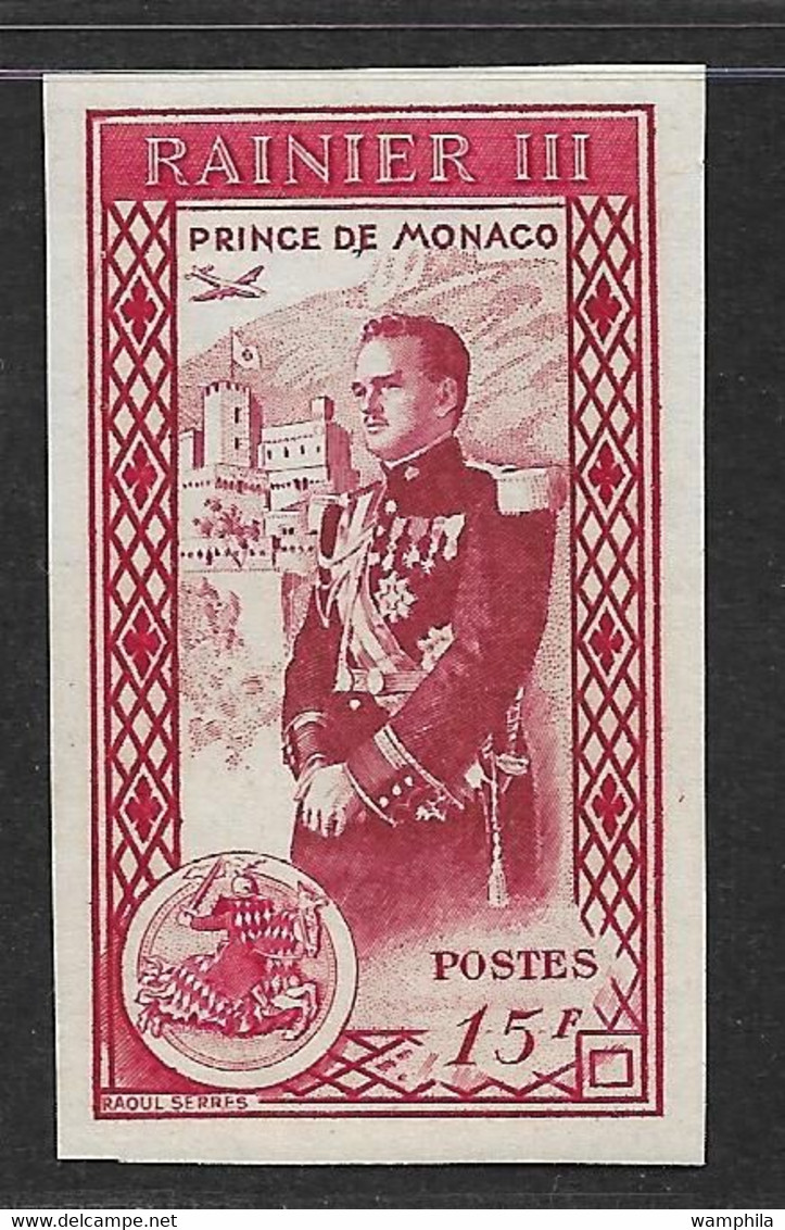 Monaco 338/343** Non Dentelé . Avènement Du Prince Rainier III. Cote 60€. - Varietà