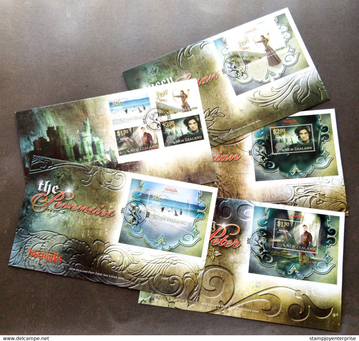 New Zealand The Chronicles Of Narnia 2008 Movie Film King Queen (FDC) - Covers & Documents