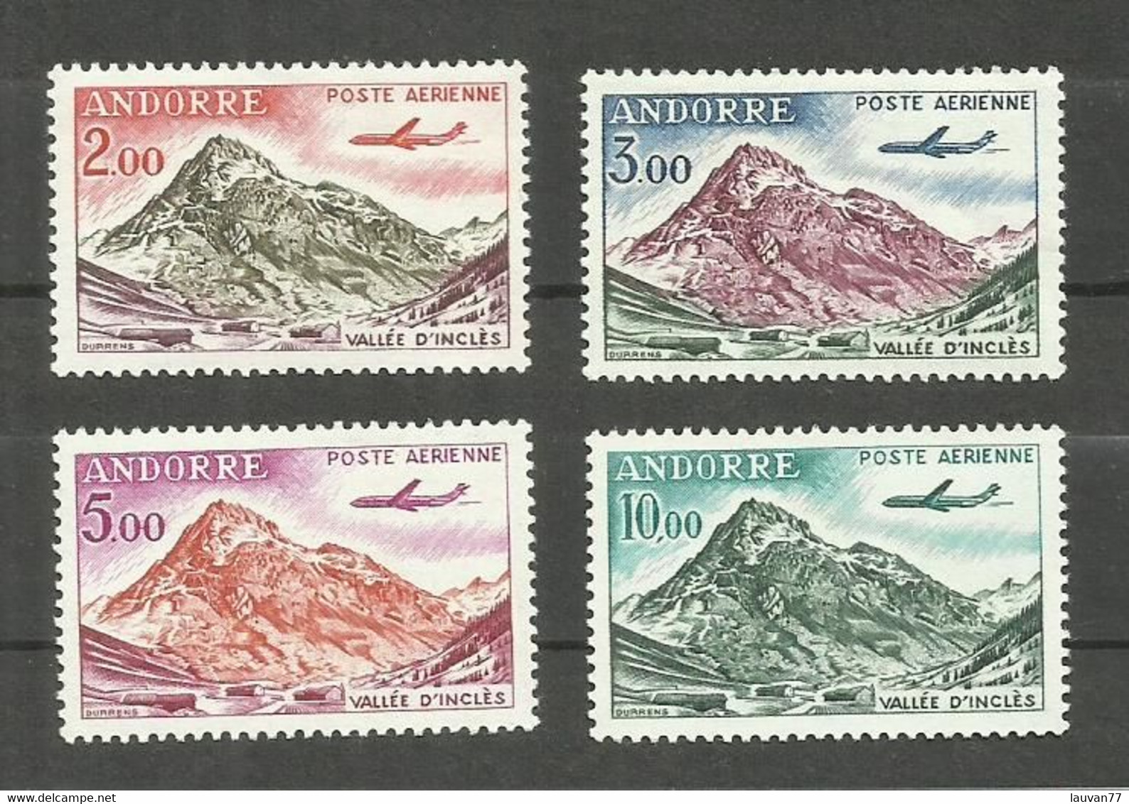 Andorre Français POSTE AERIENNE N° 5 à 8 Neufs** Cote 12€ - Posta Aerea