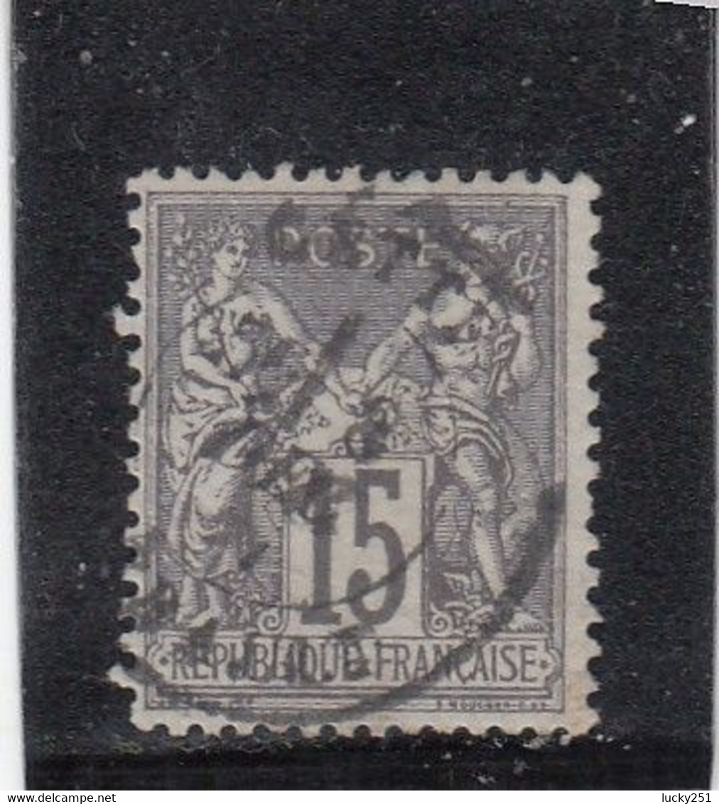 France - Année 1876/78 - Sage Type I - N°YT 66 - 15c Gris - Oblitération CàD - 1876-1878 Sage (Type I)